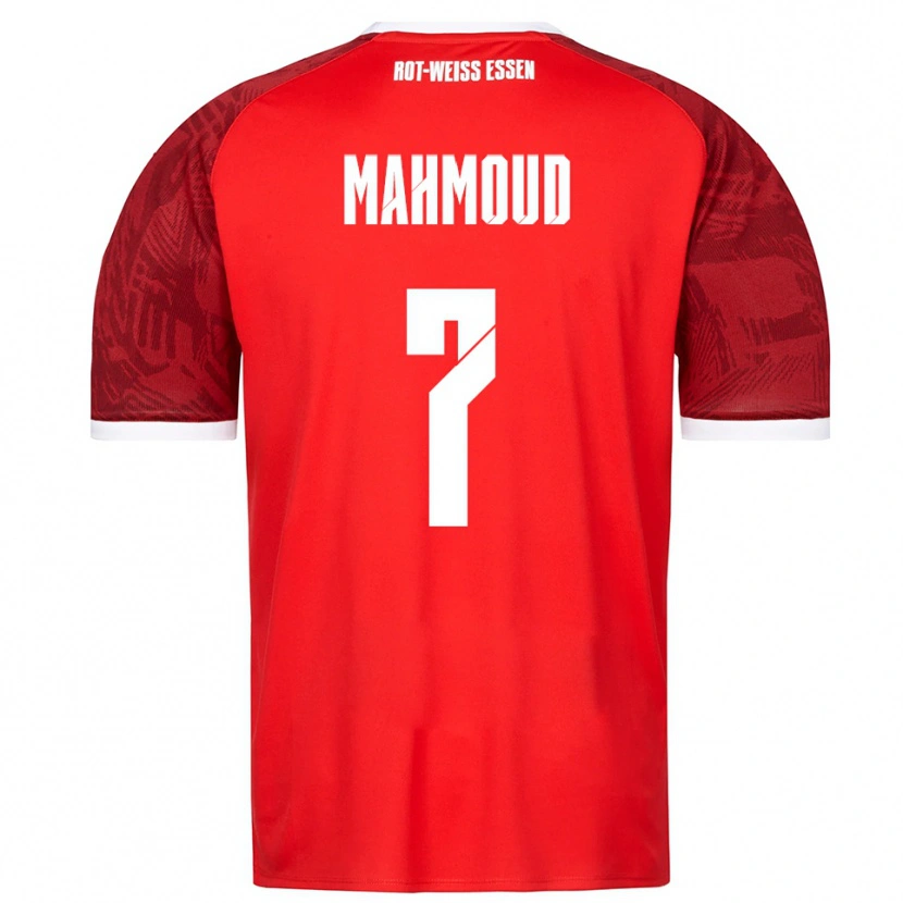 Danxen Kvinnor Bakir Mahmoud #7 Röd Vinröd Vit Bortatröja Matchtröjor 2025/26 Tröjor T-Tröja