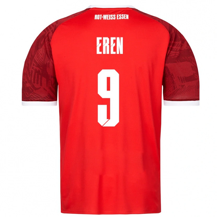Danxen Kvinnor Baran Eren #9 Röd Vinröd Vit Bortatröja Matchtröjor 2025/26 Tröjor T-Tröja