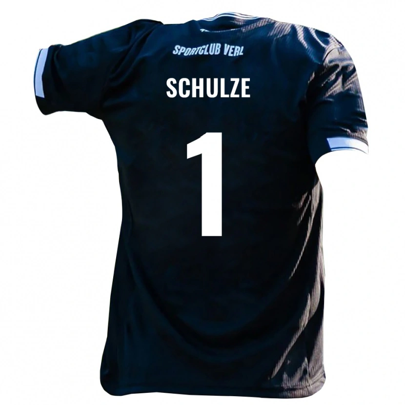 Danxen Kvinnor Philipp Schulze #1 Svart Vit Bortatröja Matchtröjor 2025/26 Tröjor T-Tröja