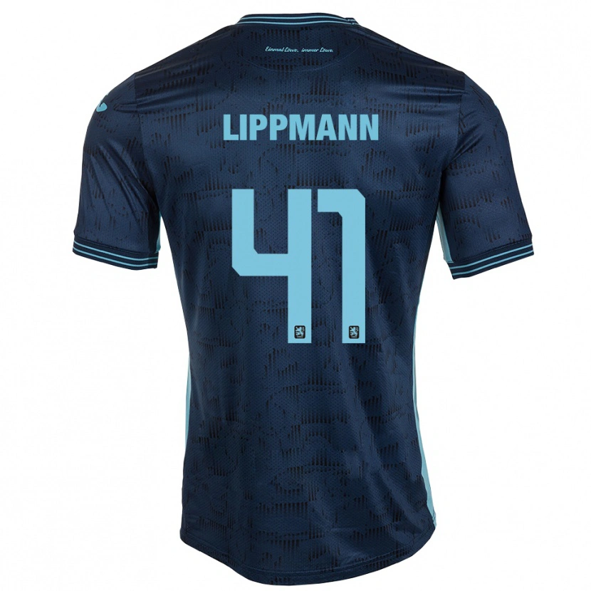Danxen Kvinnor Clemens Lippmann #41 Kungblå Bortatröja Matchtröjor 2025/26 Tröjor T-Tröja