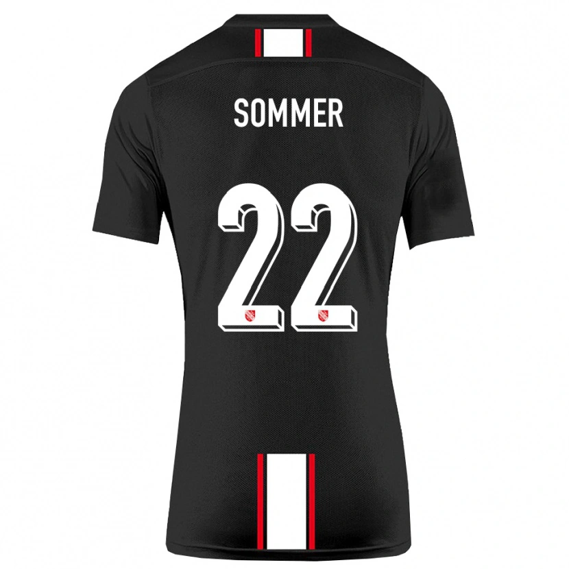 Danxen Kvinnor Leon Sommer #22 Svart Vit Bortatröja Matchtröjor 2025/26 Tröjor T-Tröja
