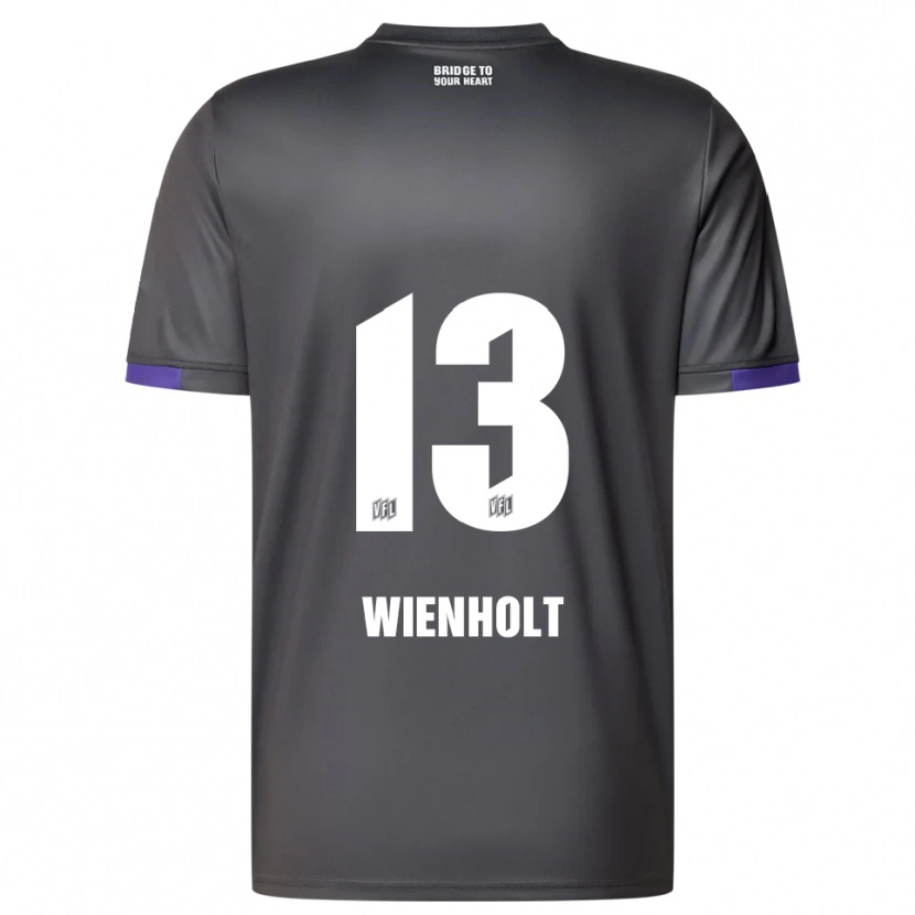 Danxen Kvinnor Paul Wienholt #13 Grå Lila Bortatröja Matchtröjor 2025/26 Tröjor T-Tröja
