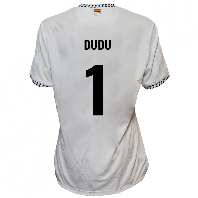 Danxen Kvinnor Dudu #1 Vit Svart Bortatröja Matchtröjor 2025/26 Tröjor T-Tröja