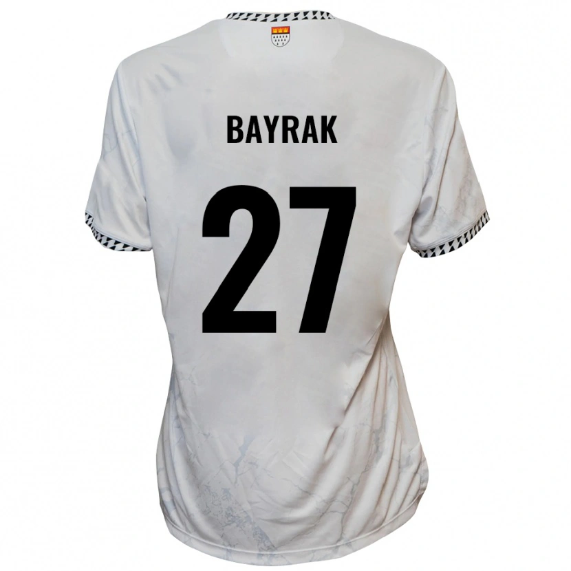Danxen Kvinnor Boran Bayrak #27 Vit Svart Bortatröja Matchtröjor 2025/26 Tröjor T-Tröja