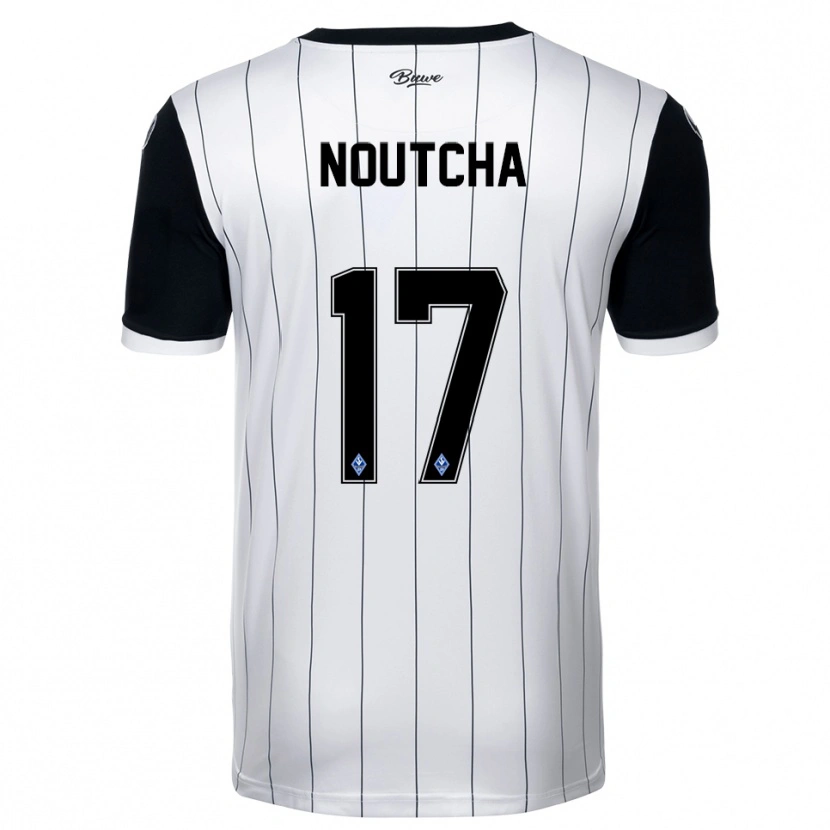 Danxen Kvinnor Marlon Noutcha #17 Vit Svart Bortatröja Matchtröjor 2025/26 Tröjor T-Tröja