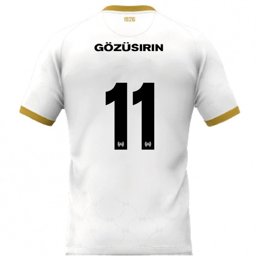 Danxen Kvinnor Tarik Gözüsirin #11 Vit Guld Bortatröja Matchtröjor 2025/26 Tröjor T-Tröja