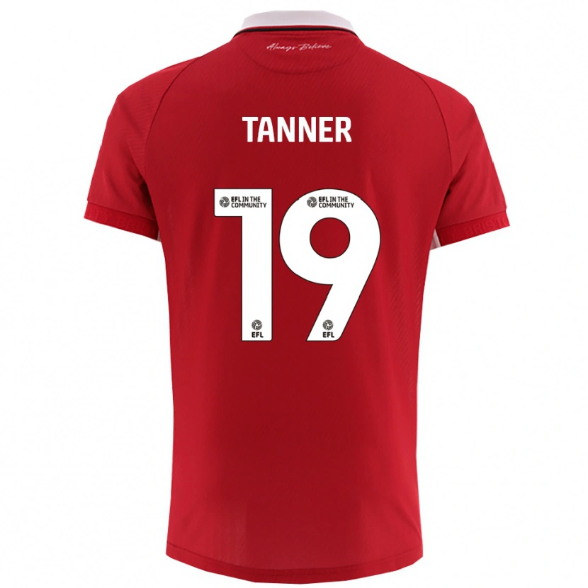 Danxen Barn George Tanner #19 Rött Vitt Hemmatröja Matchtröjor 2025/26 Tröjor T-Tröja