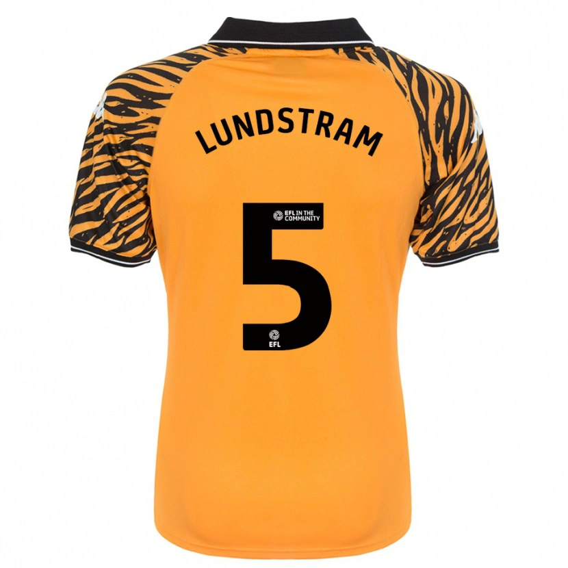 Danxen Barn John Lundstram #5 Orange Svart Hemmatröja Matchtröjor 2025/26 Tröjor T-Tröja