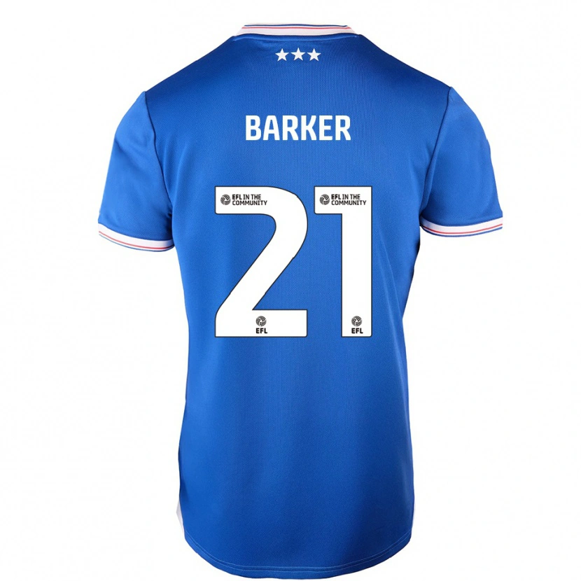 Danxen Barn Maisy Barker #21 Blå Vit Hemmatröja Matchtröjor 2025/26 Tröjor T-Tröja