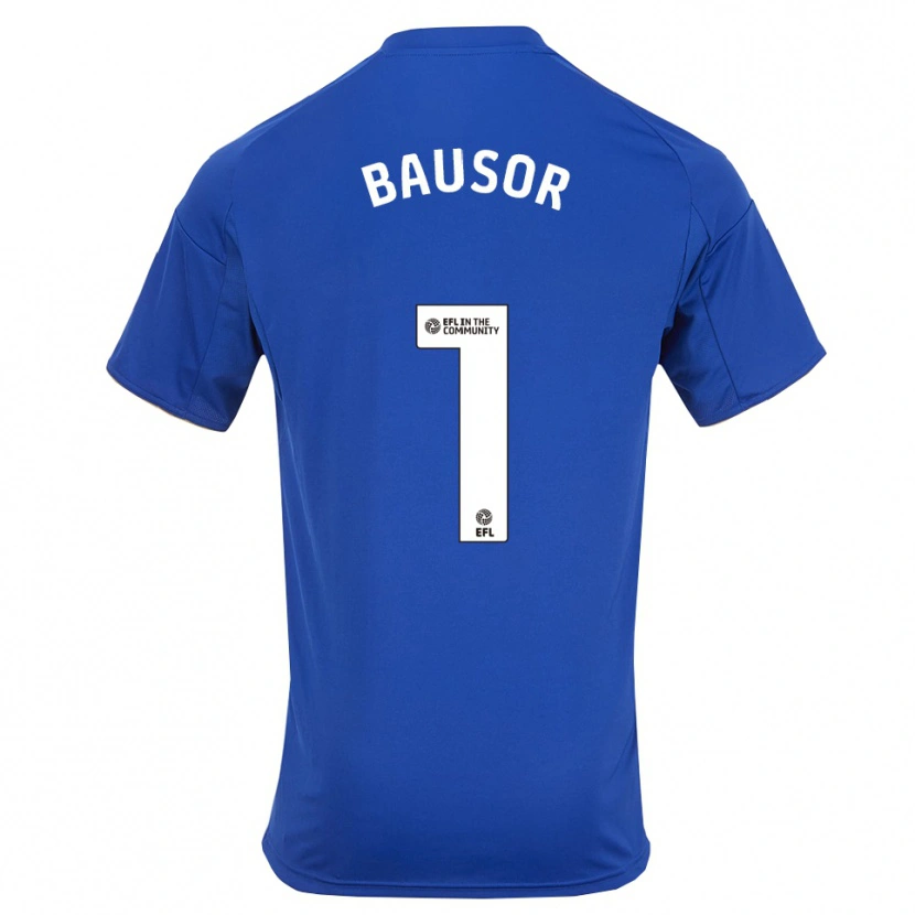 Danxen Barn Stevie Bausor #1 Blå Guld Hemmatröja Matchtröjor 2025/26 Tröjor T-Tröja