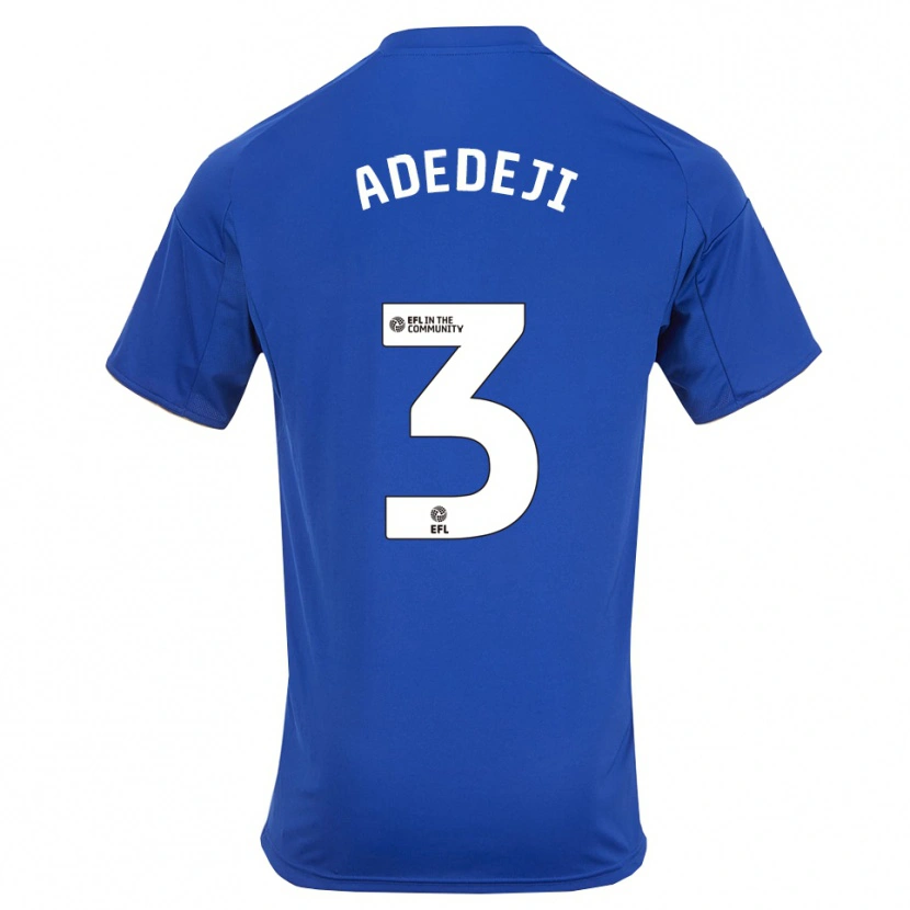 Danxen Barn Maxwell Adedeji #3 Blå Guld Hemmatröja Matchtröjor 2025/26 Tröjor T-Tröja