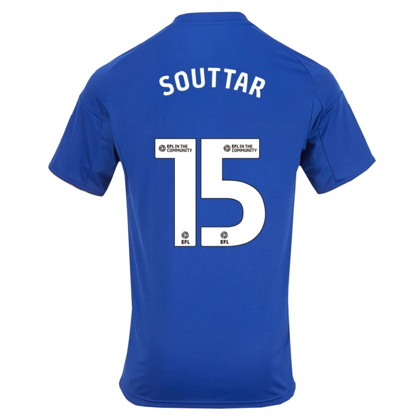 Danxen Barn Harry Souttar #15 Blå Guld Hemmatröja Matchtröjor 2025/26 Tröjor T-Tröja