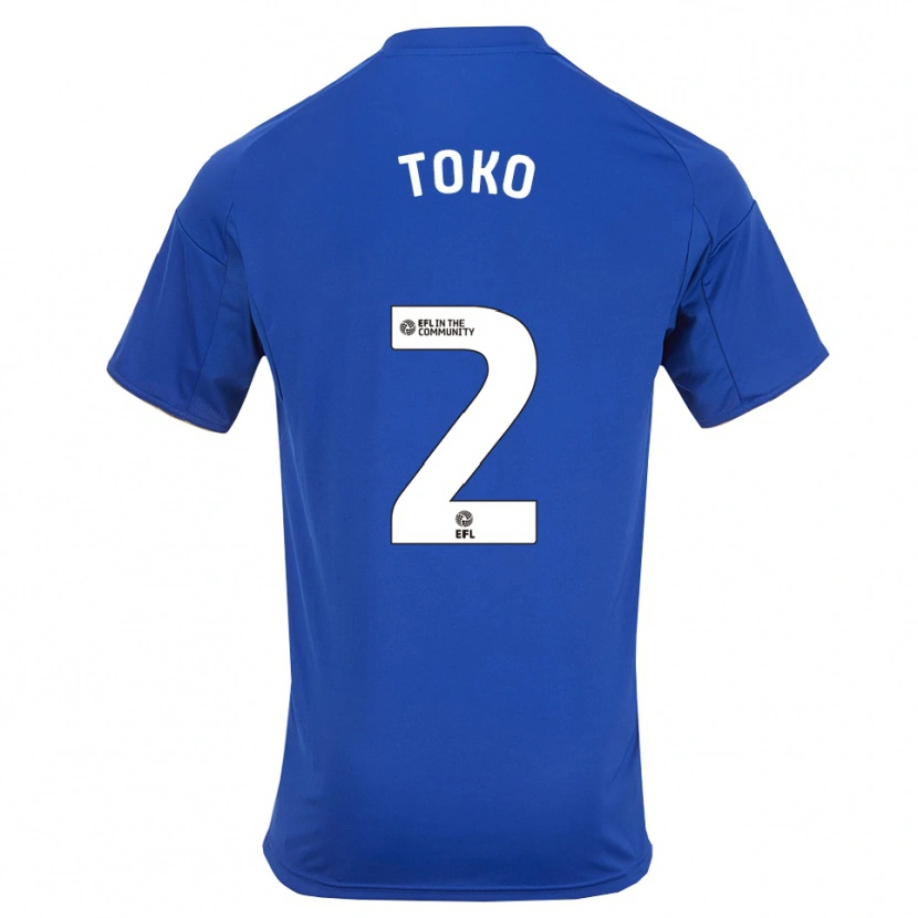 Danxen Barn Michael Toko #2 Blå Guld Hemmatröja Matchtröjor 2025/26 Tröjor T-Tröja