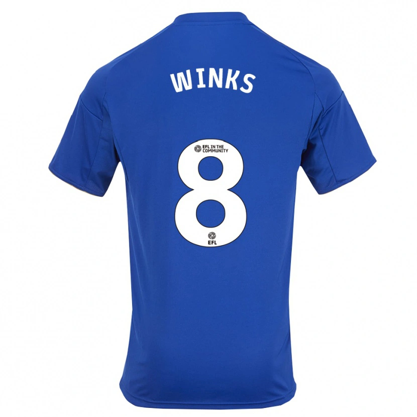 Danxen Barn Harry Winks #8 Blå Guld Hemmatröja Matchtröjor 2025/26 Tröjor T-Tröja