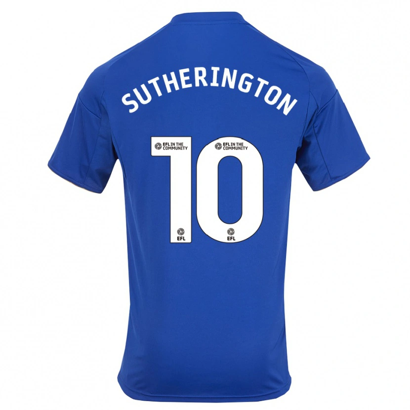 Danxen Barn Harry Sutherington #10 Blå Guld Hemmatröja Matchtröjor 2025/26 Tröjor T-Tröja