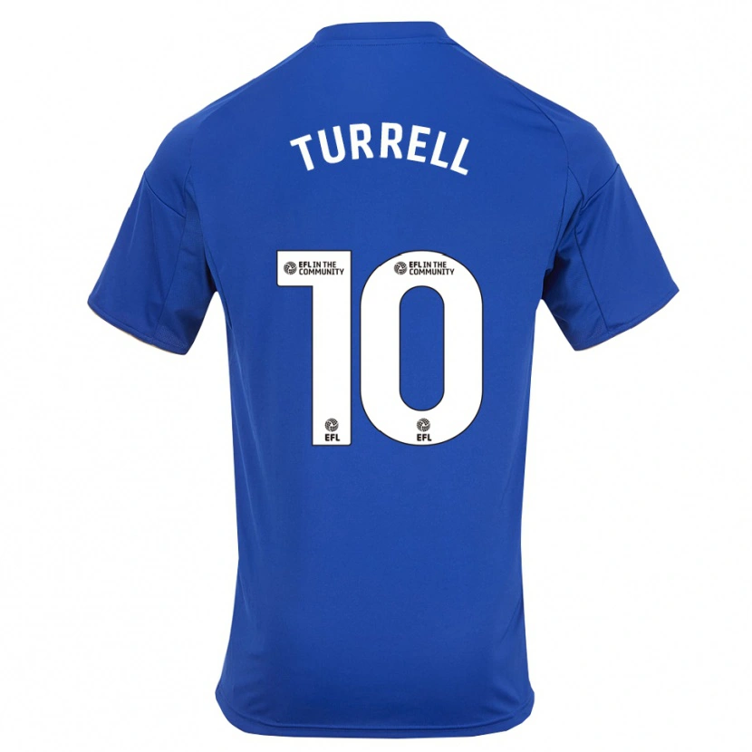 Danxen Barn Lyndon Turrell #10 Blå Guld Hemmatröja Matchtröjor 2025/26 Tröjor T-Tröja
