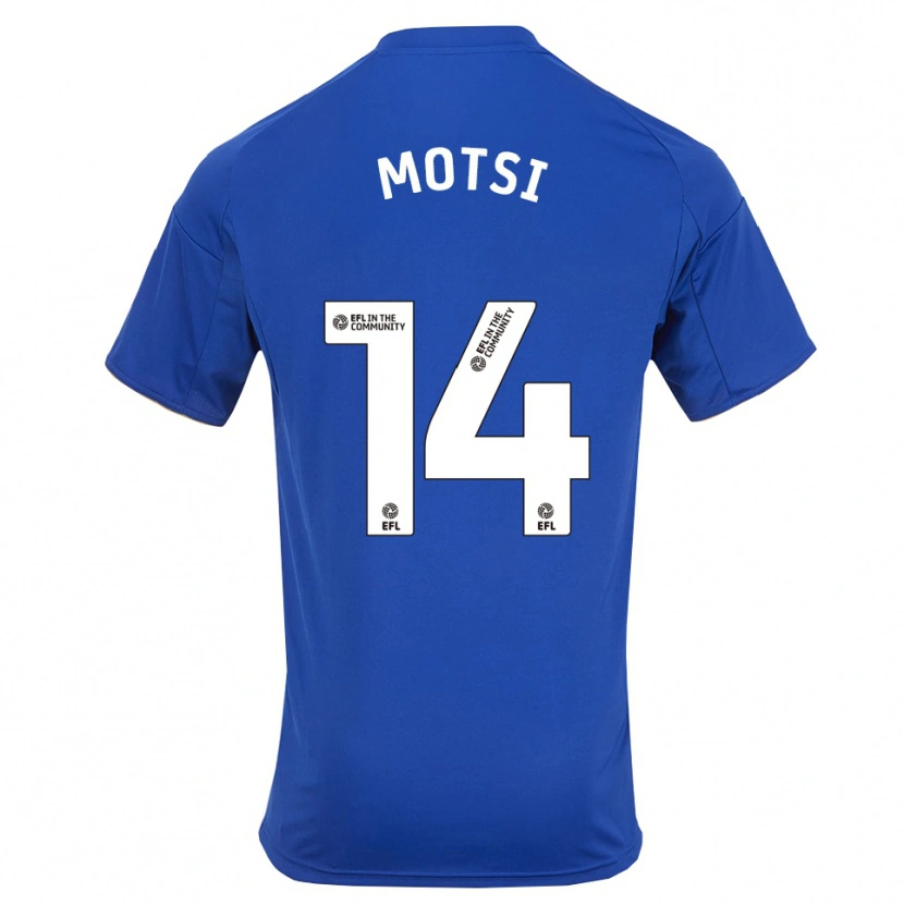 Danxen Barn Darren Motsi #14 Blå Guld Hemmatröja Matchtröjor 2025/26 Tröjor T-Tröja
