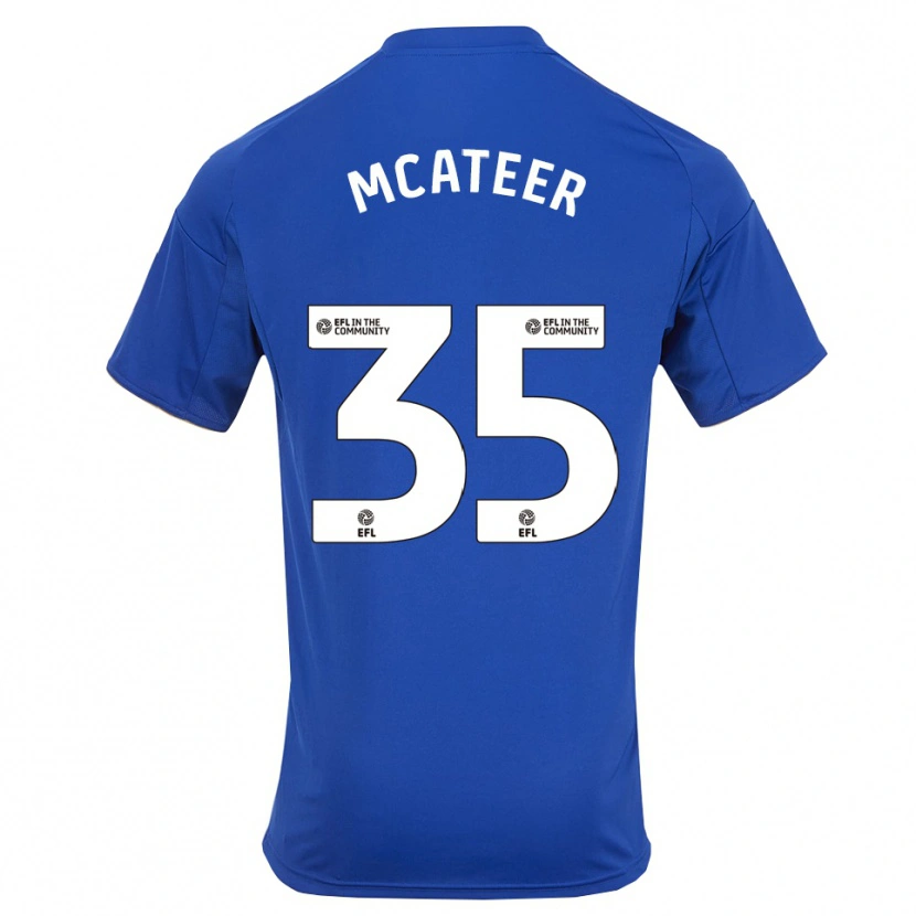 Danxen Barn Kasey Mcateer #35 Blå Guld Hemmatröja Matchtröjor 2025/26 Tröjor T-Tröja