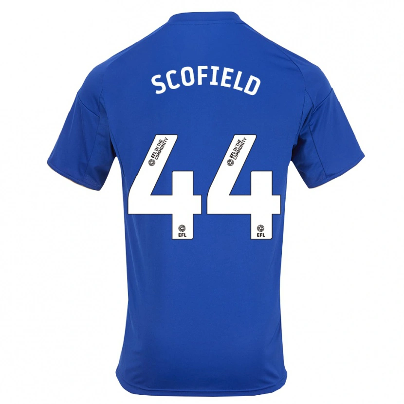 Danxen Barn Connie Scofield #44 Blå Guld Hemmatröja Matchtröjor 2025/26 Tröjor T-Tröja