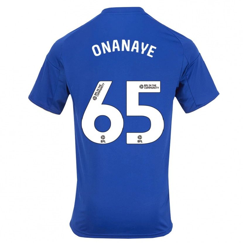 Danxen Barn Toby Onanaye #65 Blå Guld Hemmatröja Matchtröjor 2025/26 Tröjor T-Tröja