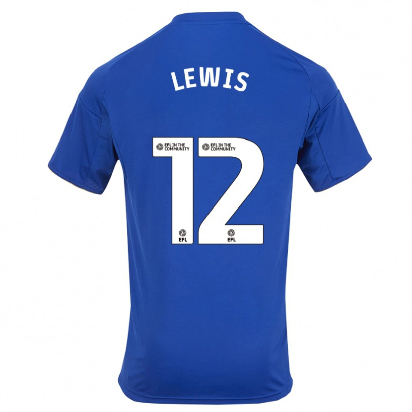 Danxen Barn William Lewis #12 Blå Guld Hemmatröja Matchtröjor 2025/26 Tröjor T-Tröja
