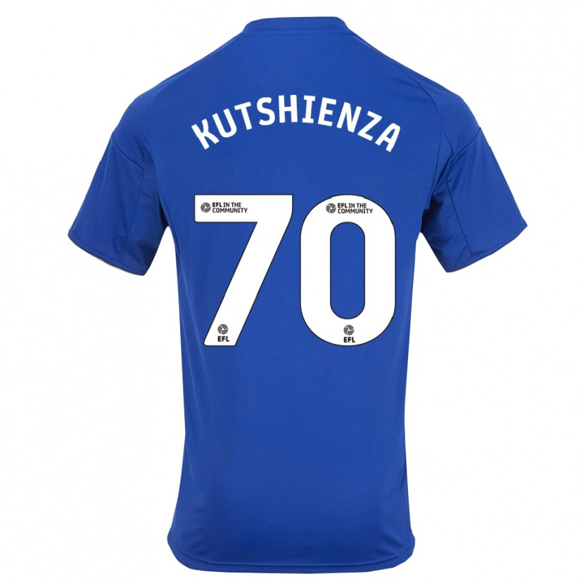 Danxen Barn Jesper Kutshienza #70 Blå Guld Hemmatröja Matchtröjor 2025/26 Tröjor T-Tröja