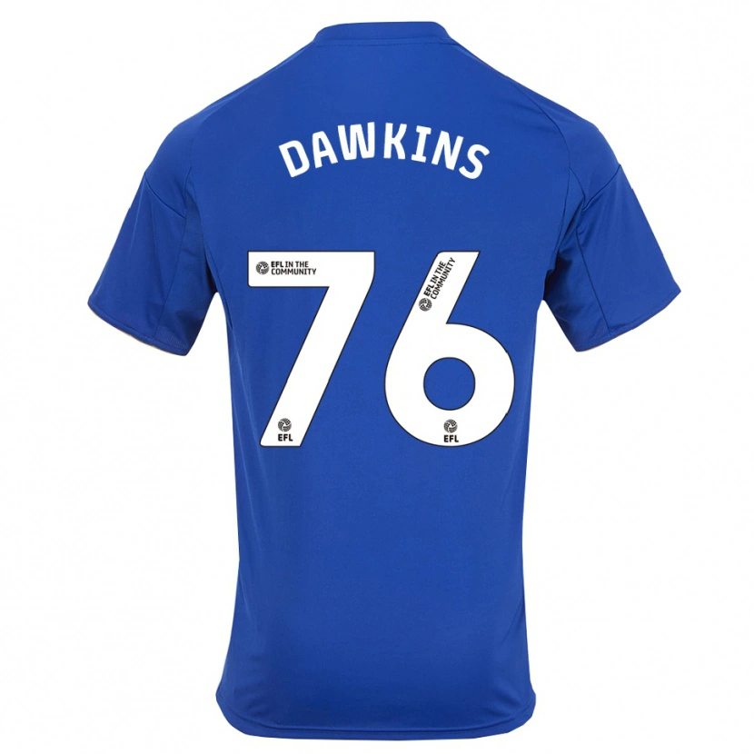 Danxen Barn Kartell Dawkins #76 Blå Guld Hemmatröja Matchtröjor 2025/26 Tröjor T-Tröja