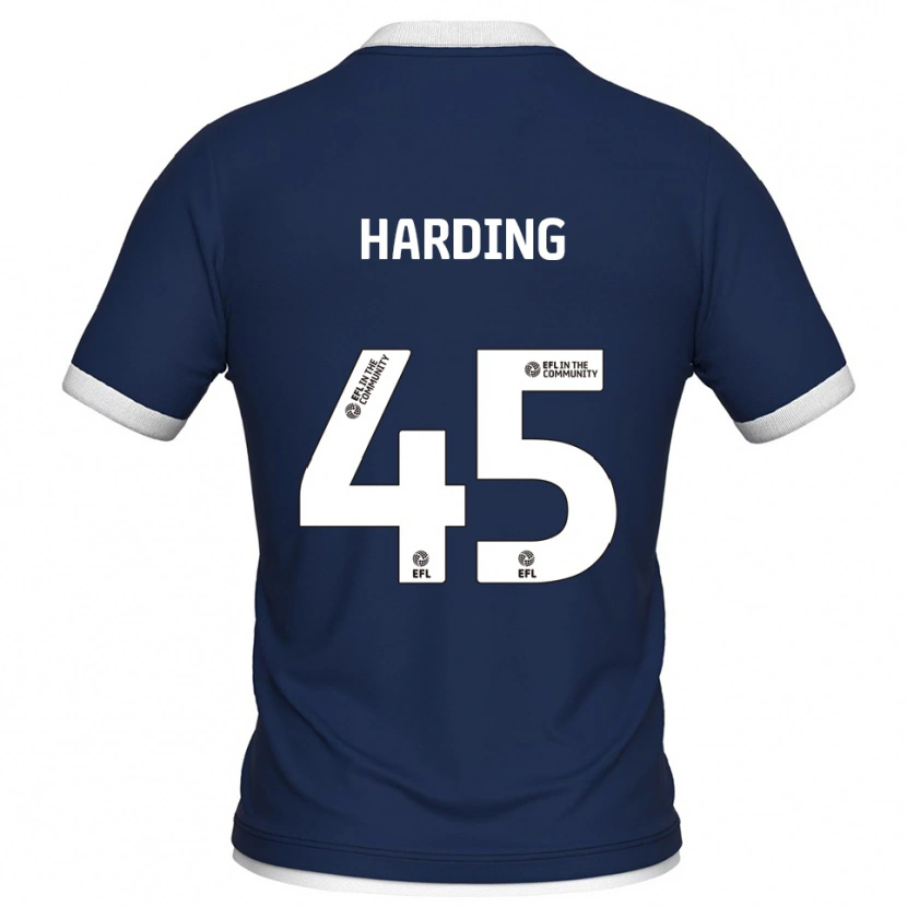 Danxen Barn Wes Harding #45 Marin Vit Hemmatröja Matchtröjor 2025/26 Tröjor T-Tröja