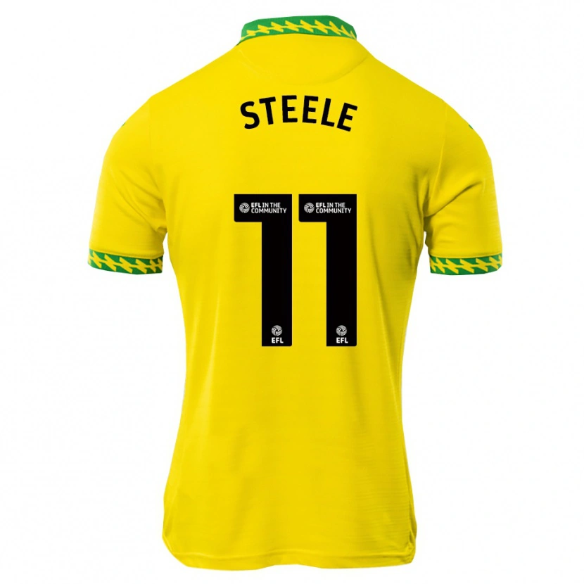 Danxen Barn Kahlil Steele #11 Vit Grön Hemmatröja Matchtröjor 2025/26 Tröjor T-Tröja