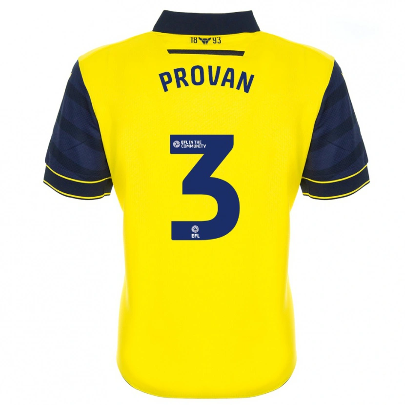 Danxen Barn Shelly Provan #3 Gul Marin Hemmatröja Matchtröjor 2025/26 Tröjor T-Tröja