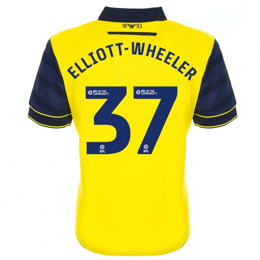 Danxen Barn Aidan Elliott-Wheeler #37 Gul Marin Hemmatröja Matchtröjor 2025/26 Tröjor T-Tröja