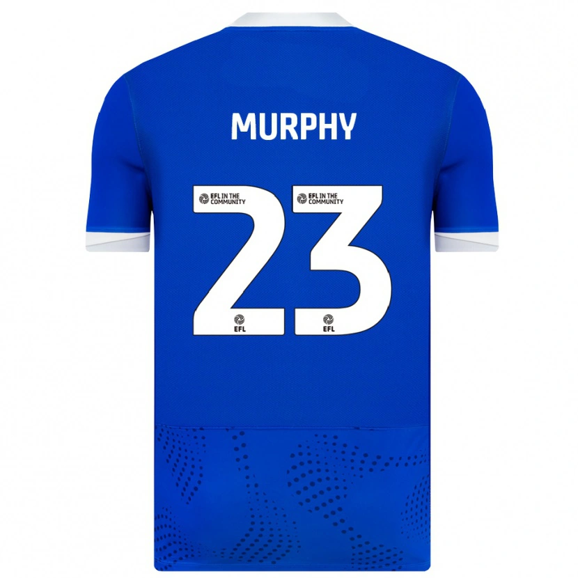 Danxen Barn Josh Murphy #23 Blå Vit Hemmatröja Matchtröjor 2025/26 Tröjor T-Tröja