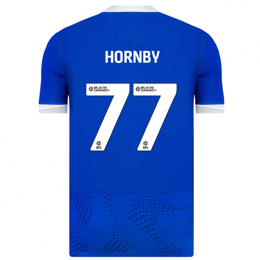 Danxen Barn Megan Hornby #77 Blå Vit Hemmatröja Matchtröjor 2025/26 Tröjor T-Tröja