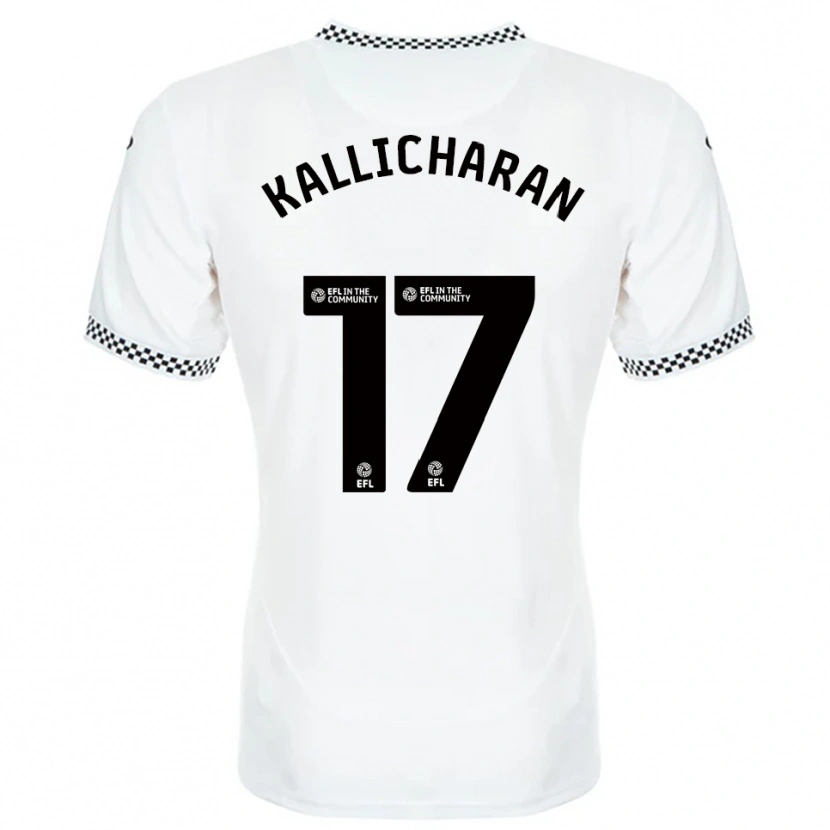 Danxen Barn Josiah Kallicharan #17 Vit Orange Hemmatröja Matchtröjor 2025/26 Tröjor T-Tröja