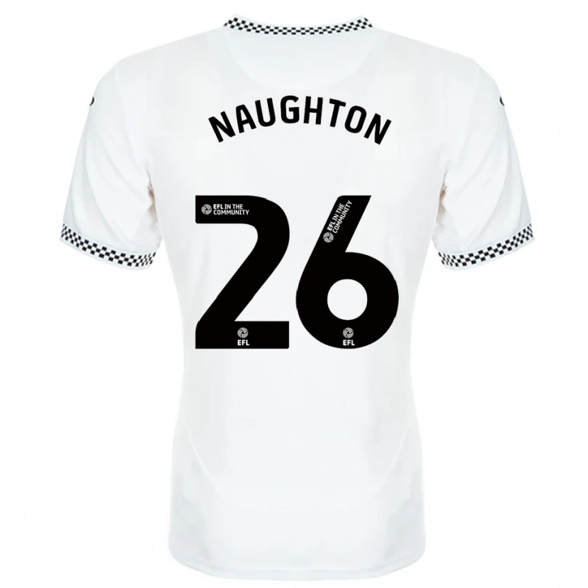 Danxen Barn Kyle Naughton #26 Vit Orange Hemmatröja Matchtröjor 2025/26 Tröjor T-Tröja