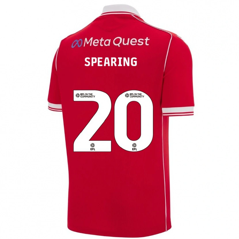 Danxen Barn Natasha Spearing #20 Röd Vit Hemmatröja Matchtröjor 2025/26 Tröjor T-Tröja