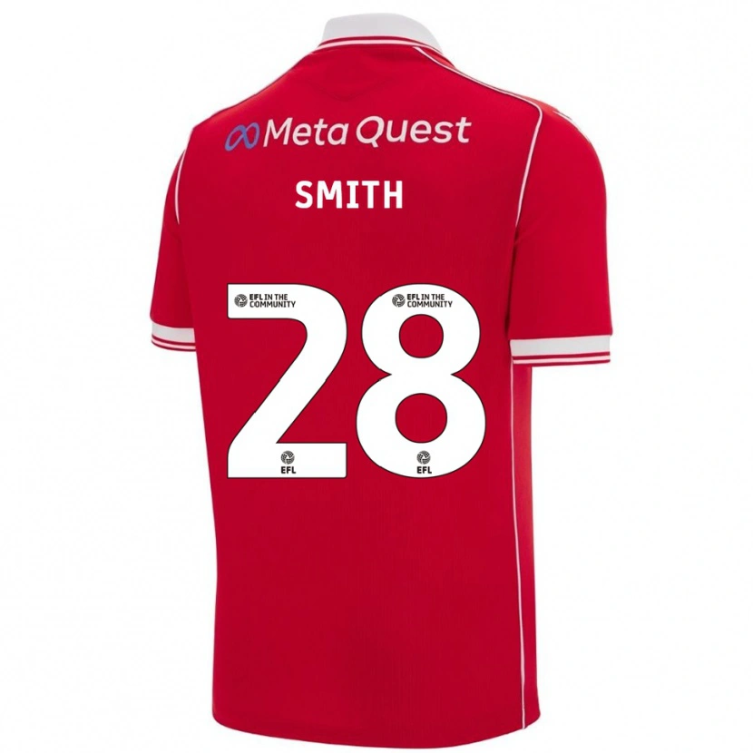 Danxen Barn Sam Smith #28 Röd Vit Hemmatröja Matchtröjor 2025/26 Tröjor T-Tröja