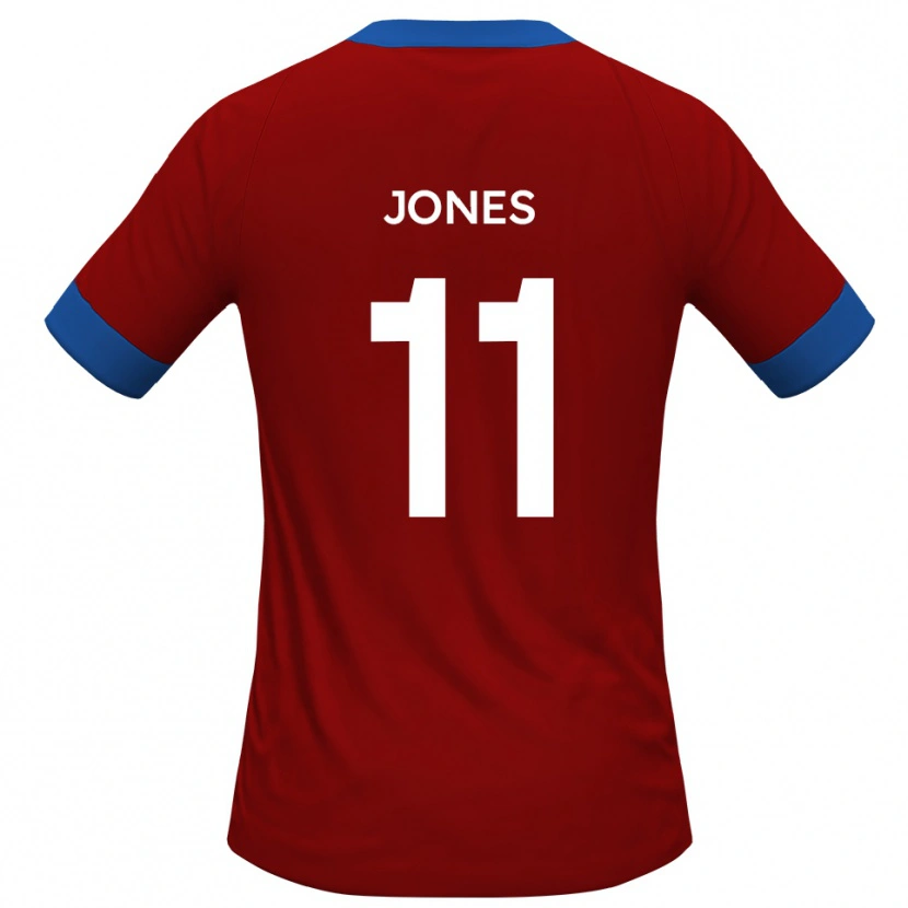 Danxen Barn Ryan Jones #11 Rött Blått Hemmatröja Matchtröjor 2025/26 Tröjor T-Tröja