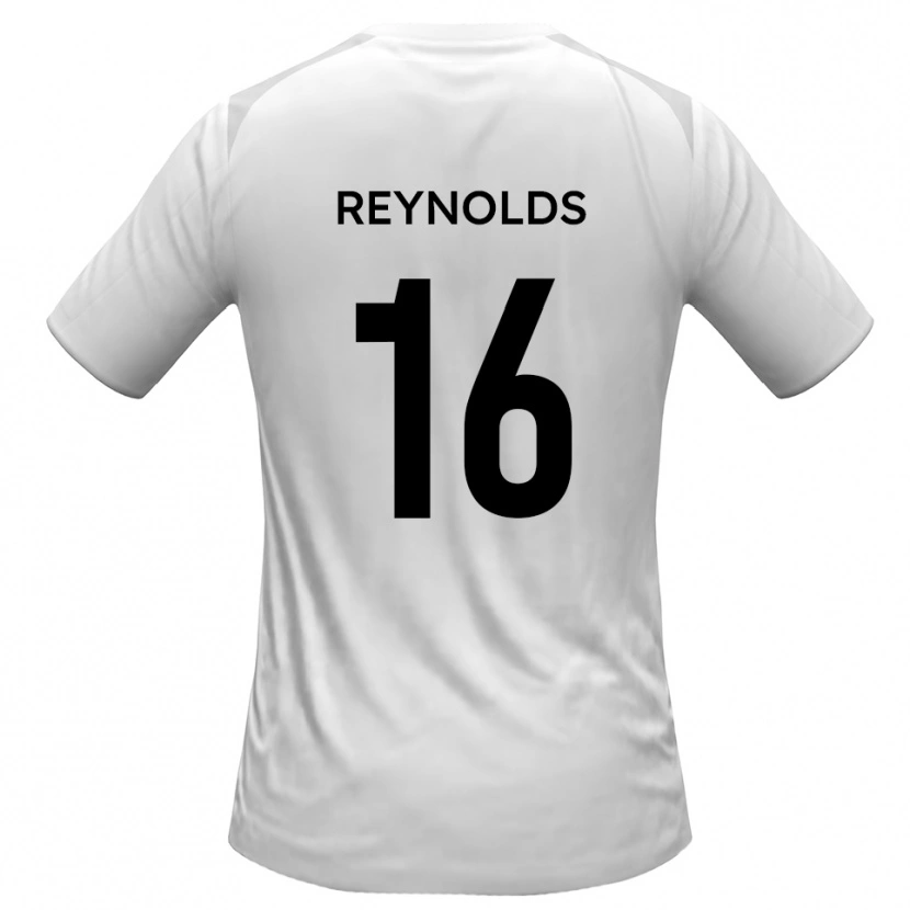 Danxen Barn Callum Reynolds #16 Vit Grå Hemmatröja Matchtröjor 2025/26 Tröjor T-Tröja