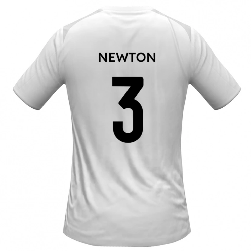 Danxen Barn Joe Newton #3 Vit Grå Hemmatröja Matchtröjor 2025/26 Tröjor T-Tröja