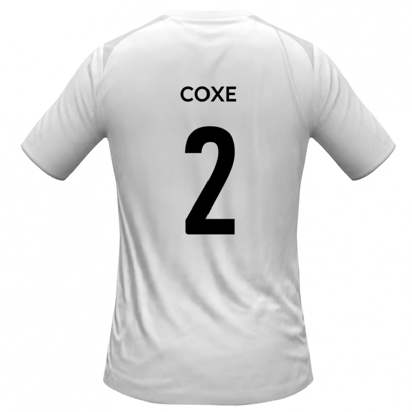 Danxen Barn Cameron Coxe #2 Vit Grå Hemmatröja Matchtröjor 2025/26 Tröjor T-Tröja