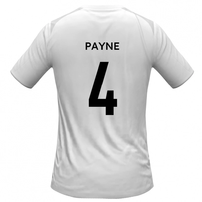 Danxen Barn Jack Payne #4 Vit Grå Hemmatröja Matchtröjor 2025/26 Tröjor T-Tröja