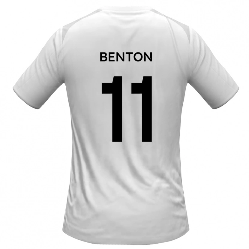 Danxen Barn Jon Benton #11 Vit Grå Hemmatröja Matchtröjor 2025/26 Tröjor T-Tröja