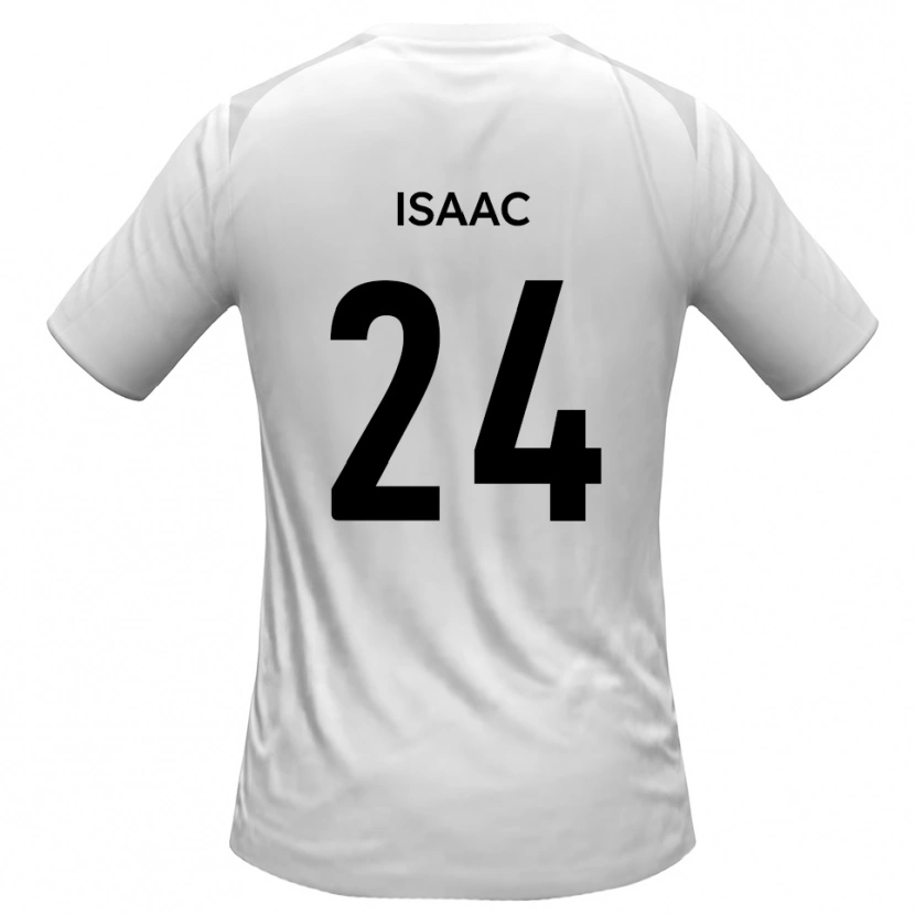 Danxen Barn Daniel Isaac #24 Vit Grå Hemmatröja Matchtröjor 2025/26 Tröjor T-Tröja