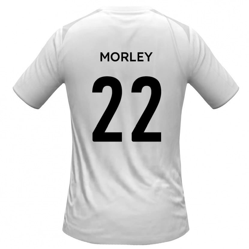 Danxen Barn Adam Morley #22 Vit Grå Hemmatröja Matchtröjor 2025/26 Tröjor T-Tröja