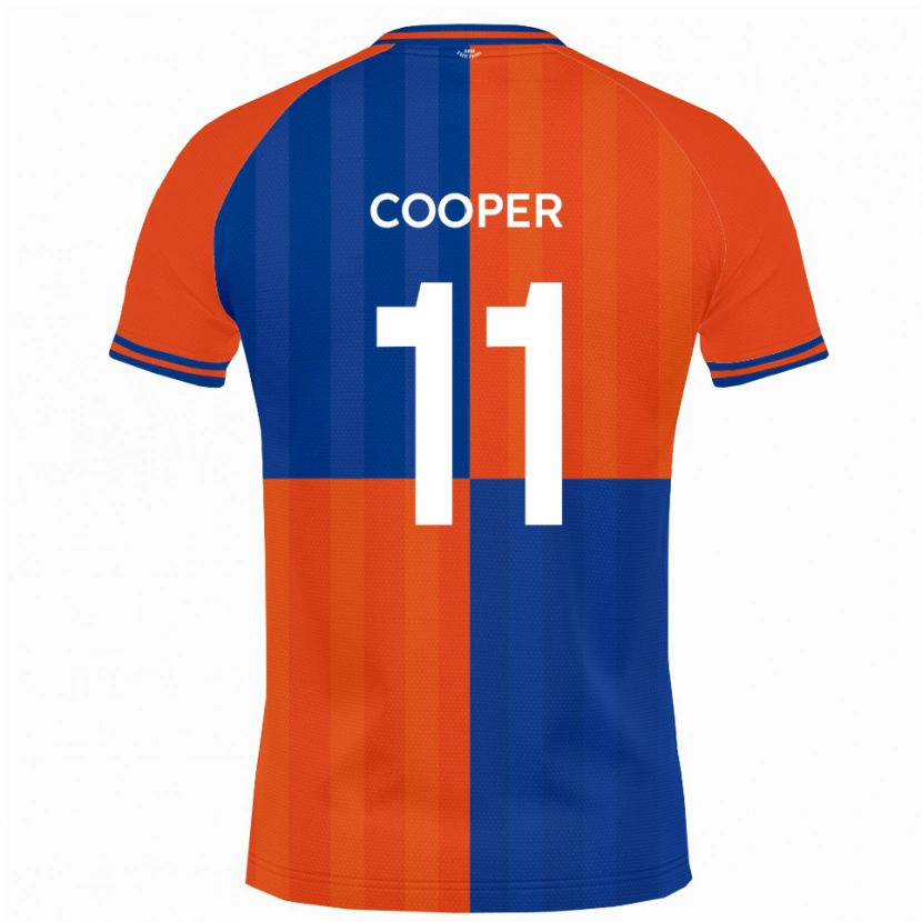 Danxen Barn Chay Cooper #11 Orange Royalblå Hemmatröja Matchtröjor 2025/26 Tröjor T-Tröja