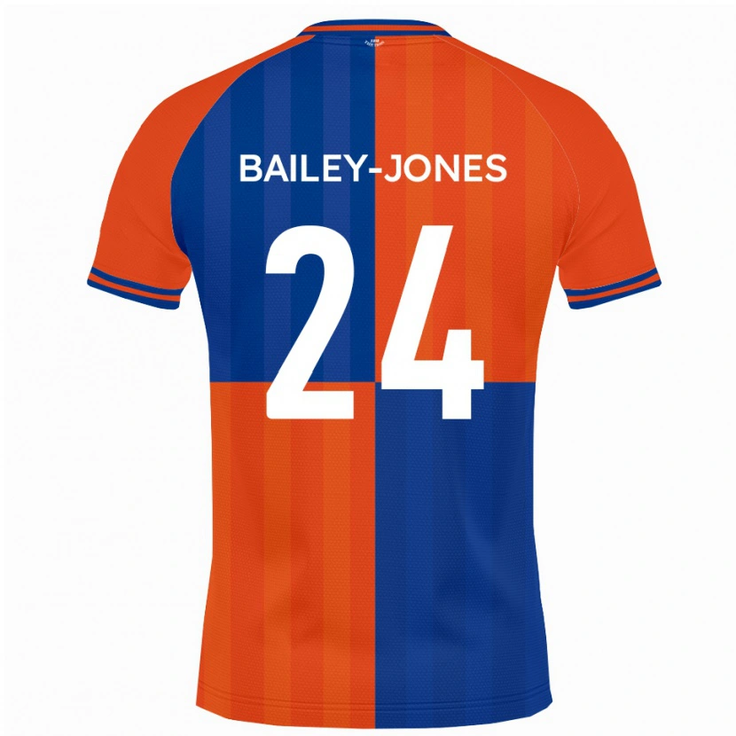 Danxen Barn William Bailey-Jones #24 Orange Royalblå Hemmatröja Matchtröjor 2025/26 Tröjor T-Tröja