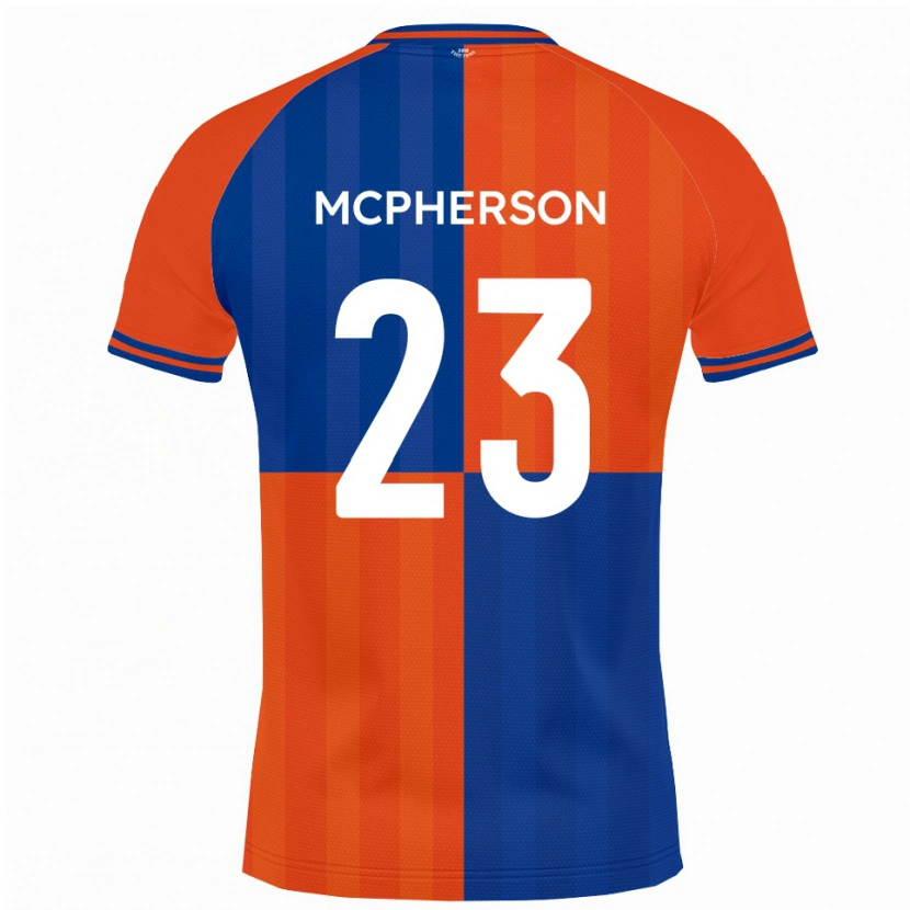 Danxen Barn Cameron Mcpherson #23 Orange Royalblå Hemmatröja Matchtröjor 2025/26 Tröjor T-Tröja