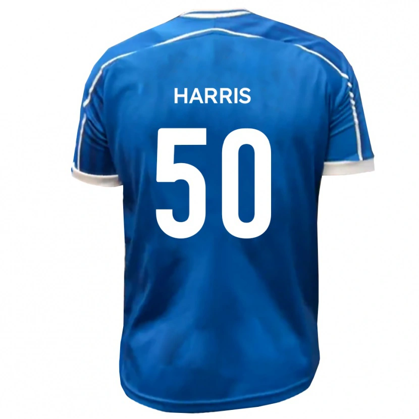 Danxen Barn Archie Harris #50 Blå Vit Hemmatröja Matchtröjor 2025/26 Tröjor T-Tröja