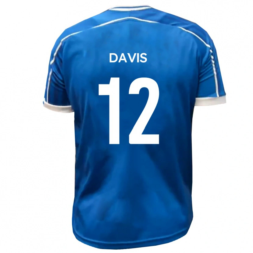 Danxen Barn Sonnie Davis #12 Blå Vit Hemmatröja Matchtröjor 2025/26 Tröjor T-Tröja